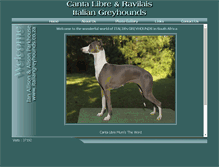 Tablet Screenshot of italiangreyhounds.co.za